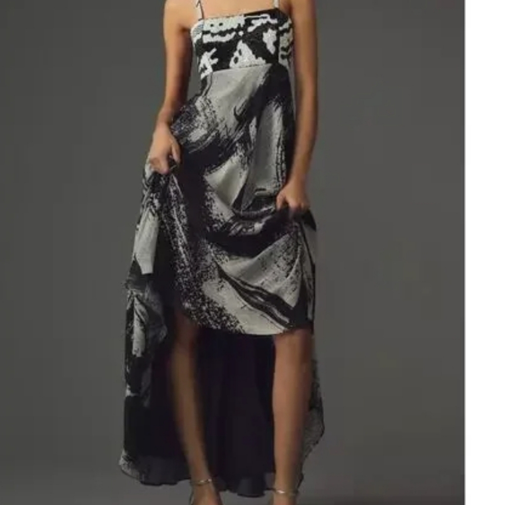 Anthropologie Nikita Mhaisalkar full length beaded top Dress SZ M NWT - Picture 3 of 14